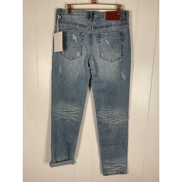 One x OneTeaspoon Womens Awesome Baggies Low Waist Med Rise Relaxed Leg Jeans 26 - Picture 7 of 9